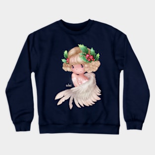 Christmas Holly Berry Angel Crewneck Sweatshirt